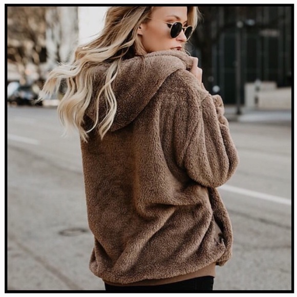 Half—Zip Faux Fur Pullover - Picture 5 of 7